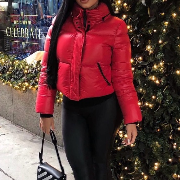 Mackage Jackets & Blazers - Mackage - Red Puffer Jacket for Women - Quilted Short Winter Coat